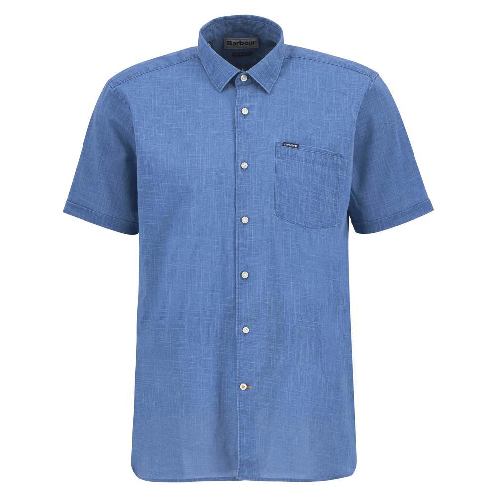 Barbour Pigment Dye Slub Short-Sleeved Shirt